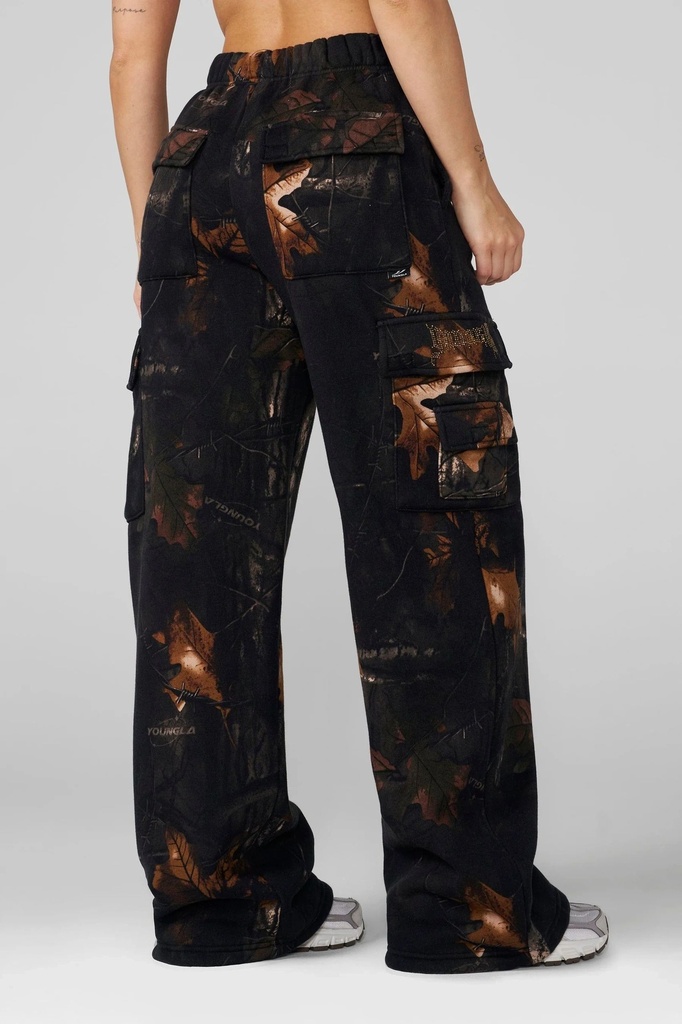 Camo Cargo Joggers - Black Barbed Wire C (2)