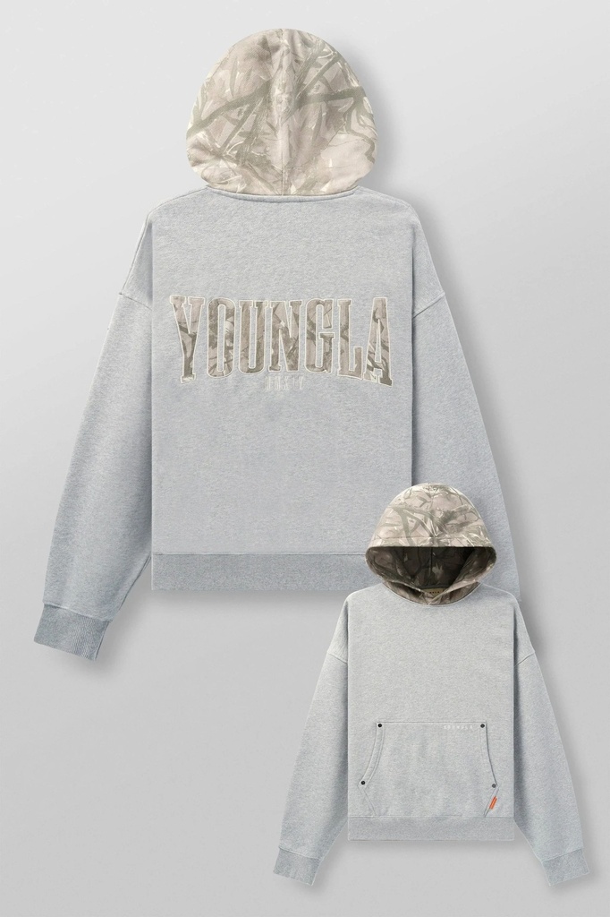 Tree Camo Hoodies - Heather Grey (2)