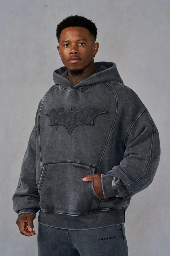 Batman Stealth Hoodies - Grey Wash (2)