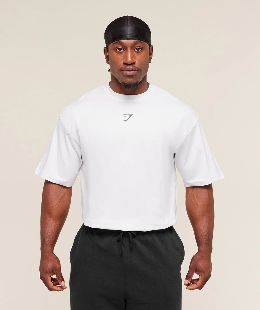 Gymshark Power T-Shirt - White (2)