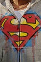 Superman Drip Zip-Ups - Heather Grey (2)