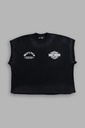 Iron Lightning Grunge Cut-Off Tee in Bla (3)