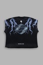 Iron Lightning Grunge Cut-Off Tee in Bla (4)