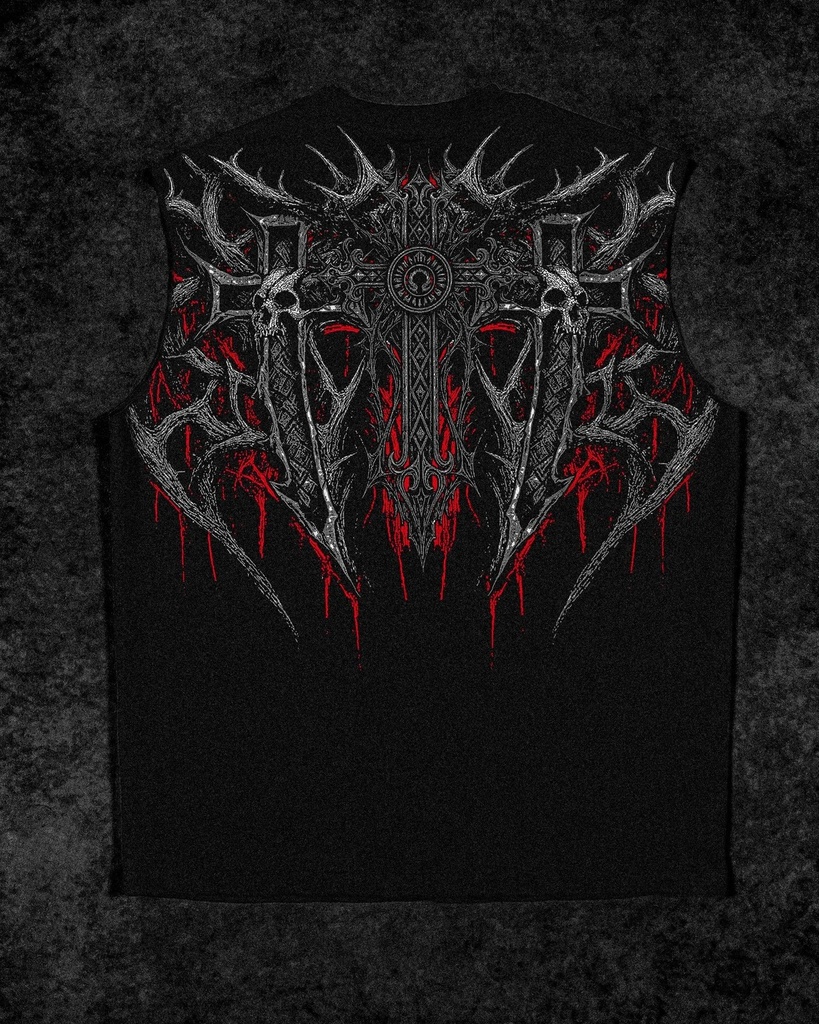 HEAVEN'S GATE CUT-OFF TEE - [NIGHTMARE] (3)