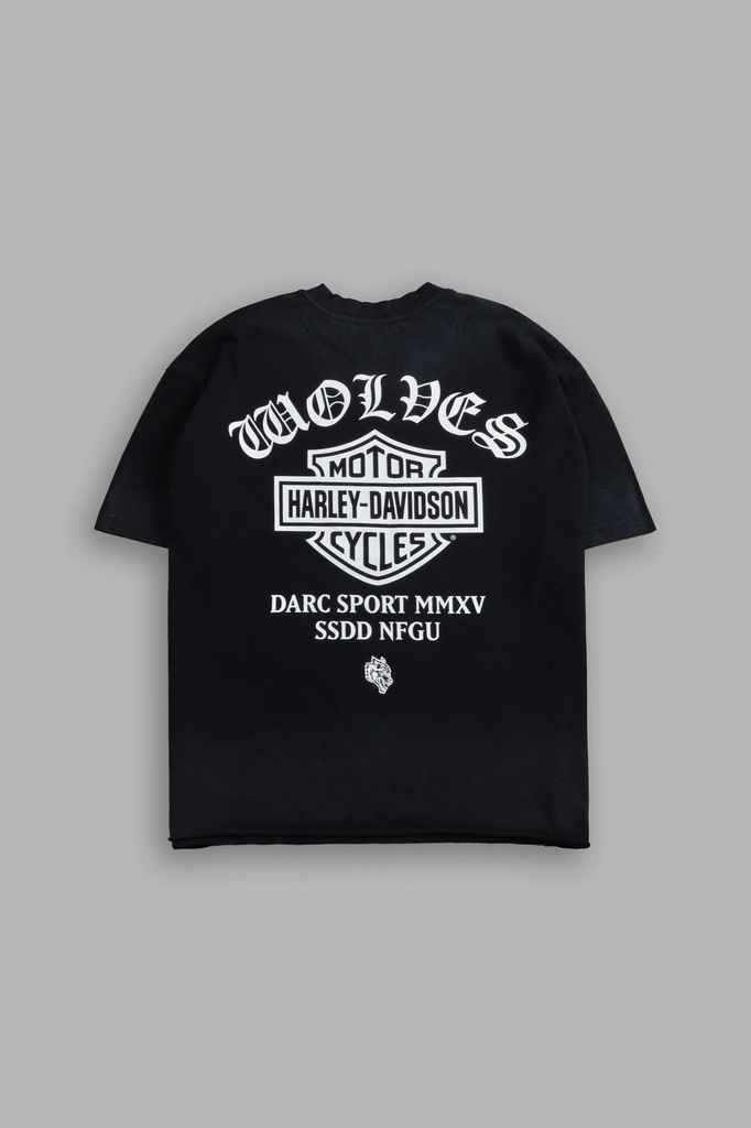 Harley-Davidson Wolves Distressed Grunge (4)
