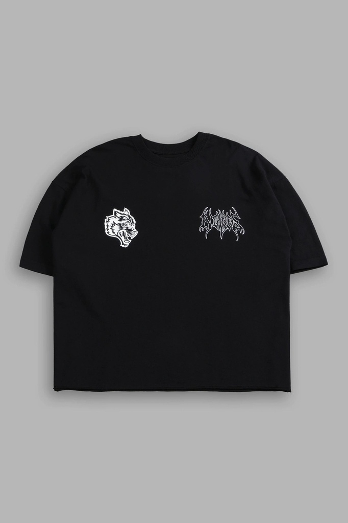 WOLVES HESH FRVR GRUNGE RAW HEM "BOX CUT (3)