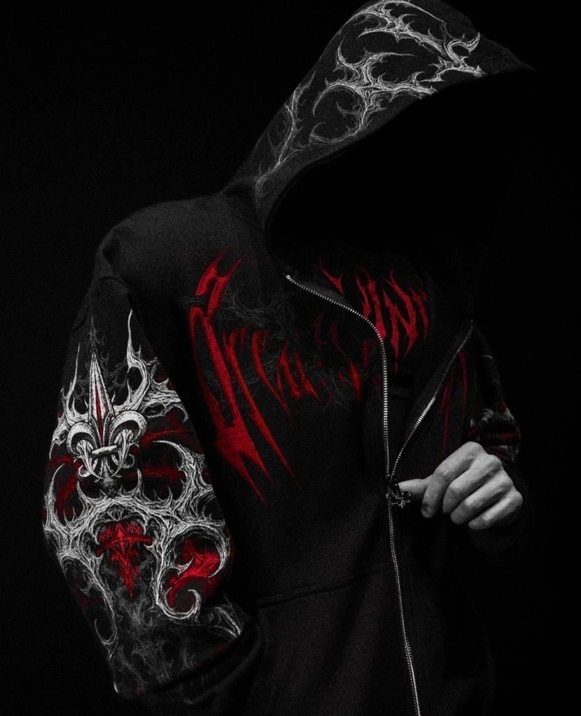 Heavenly Knight Oversized Zip-up Hoodie  (2)