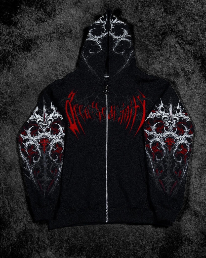 Heavenly Knight Oversized Zip-up Hoodie  (3)