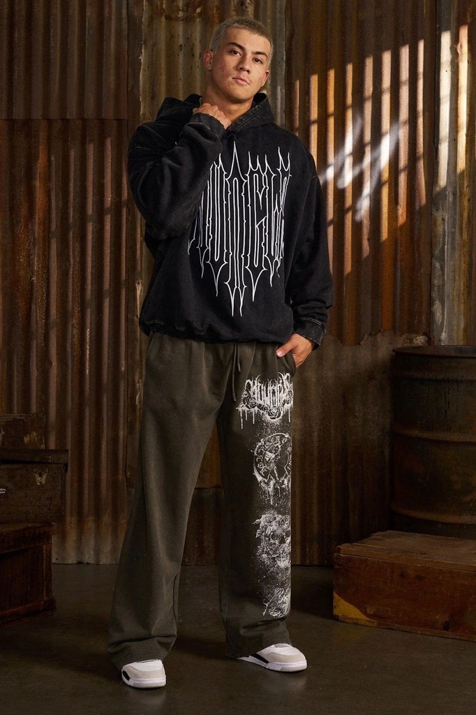 Revenge Hoodies Black Wash (4)