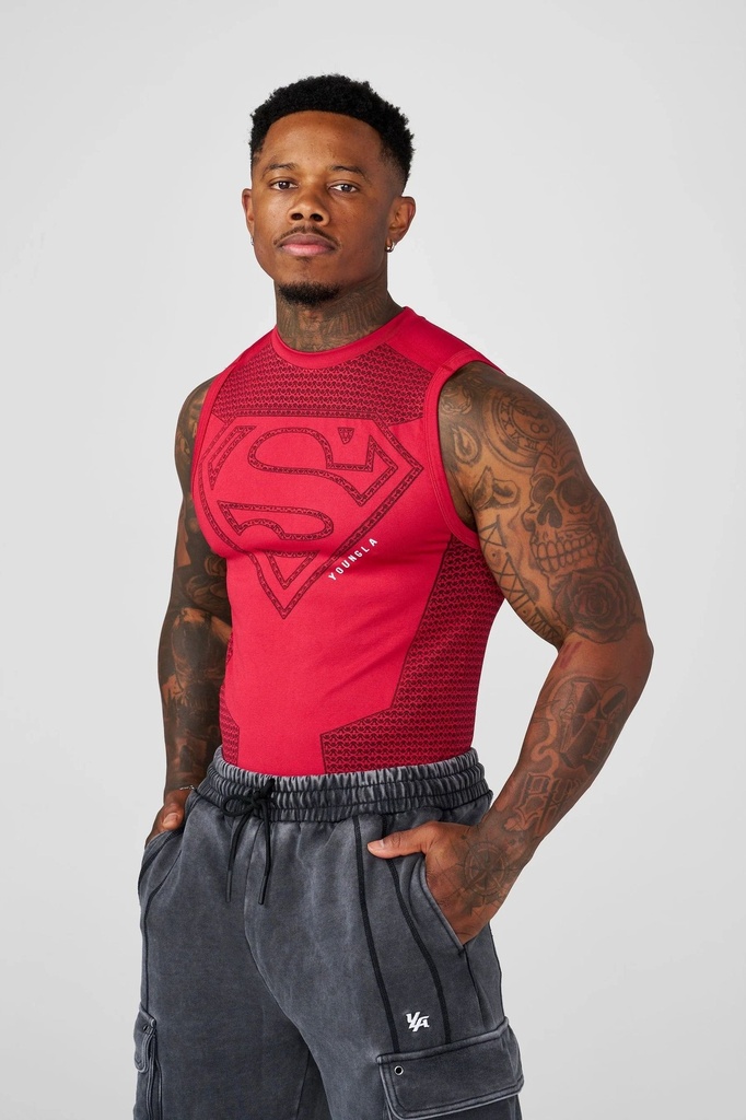 Superman Compression Tanks - Red (2)