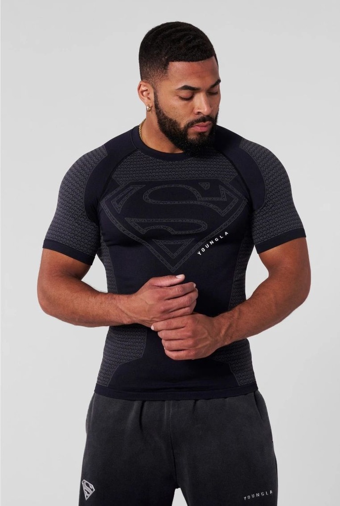 Superman Compression Tees - Black (2)