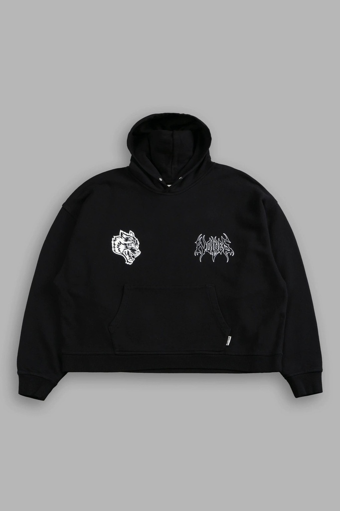 WOLF HESH FRVR "GRUNGE" BOX CUT HOODIE I (3)