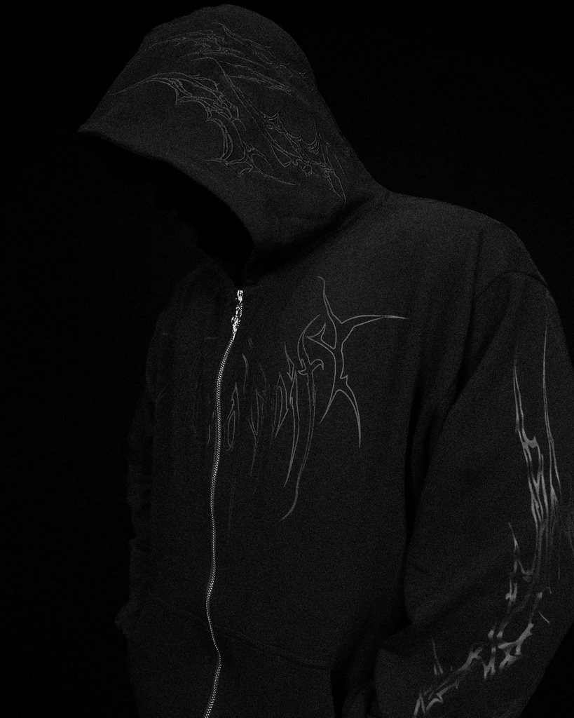 Kingslayer Oversized Zip- up hoodie [DAR (2)