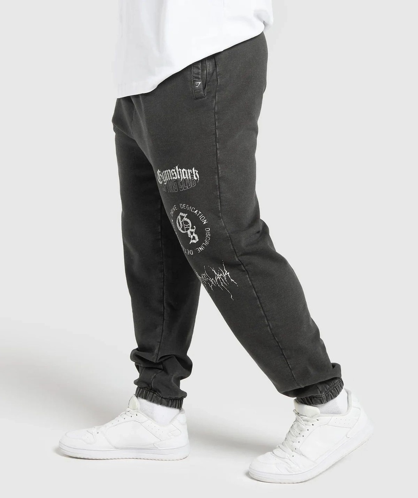 DISTRESSED GRAPHIC JOGGERS-Black (3)