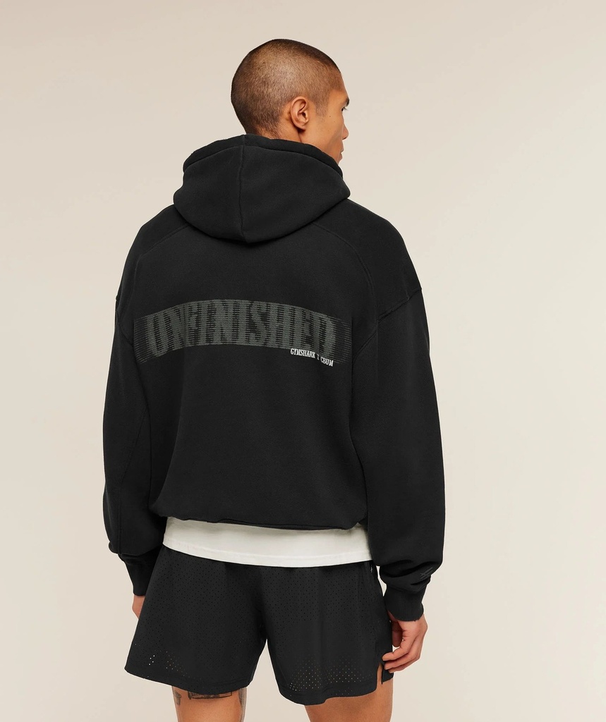 GYMSHARK X CBUM WASHED HOODIE - Black (2)