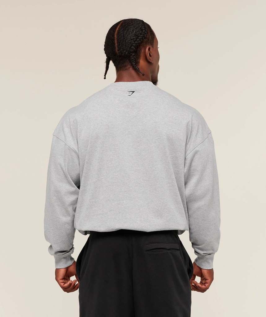 Gymshark Fade Graphic Long Sleeve T-Shir (2)