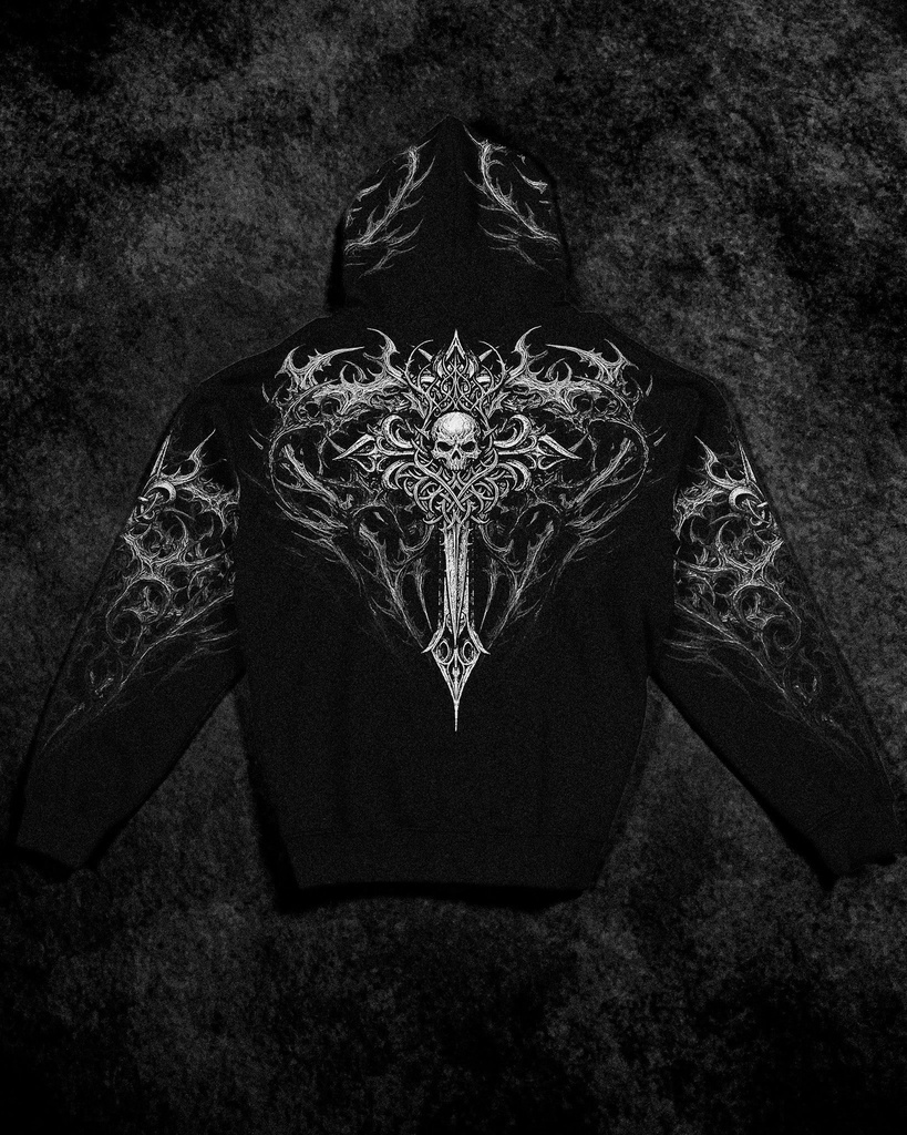 Heavenly Knight Oversized Zip-up Hoodie  (3)