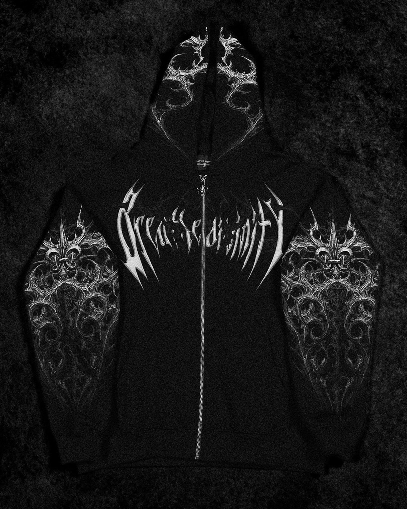 Heavenly Knight Oversized Zip-up Hoodie  (4)