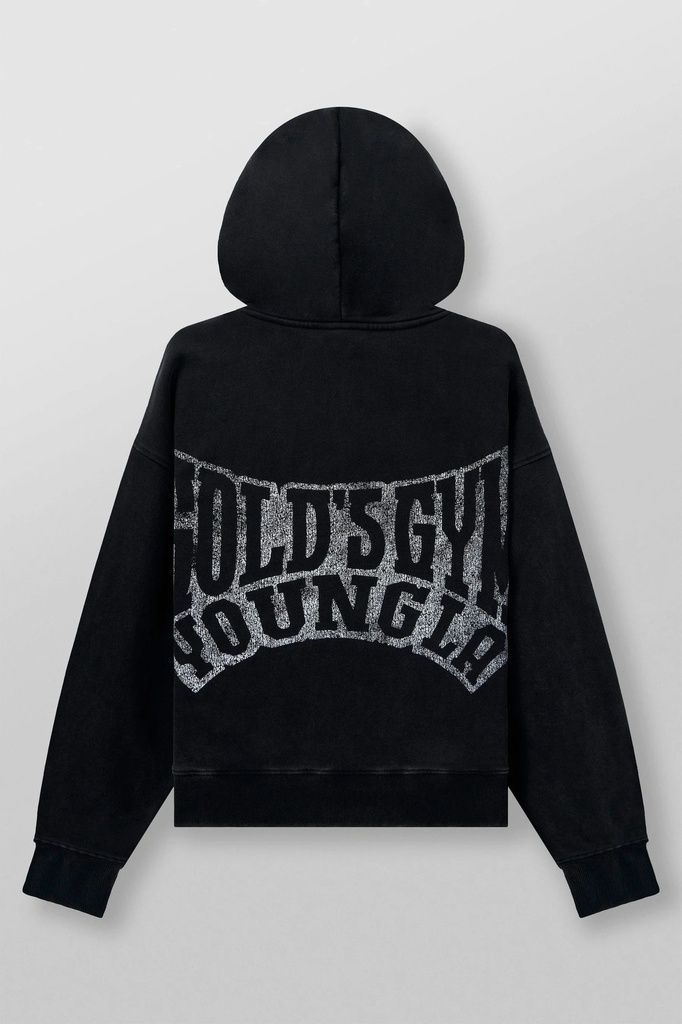 Golds Gym Throwback Zip-ups - Black Wash (2)