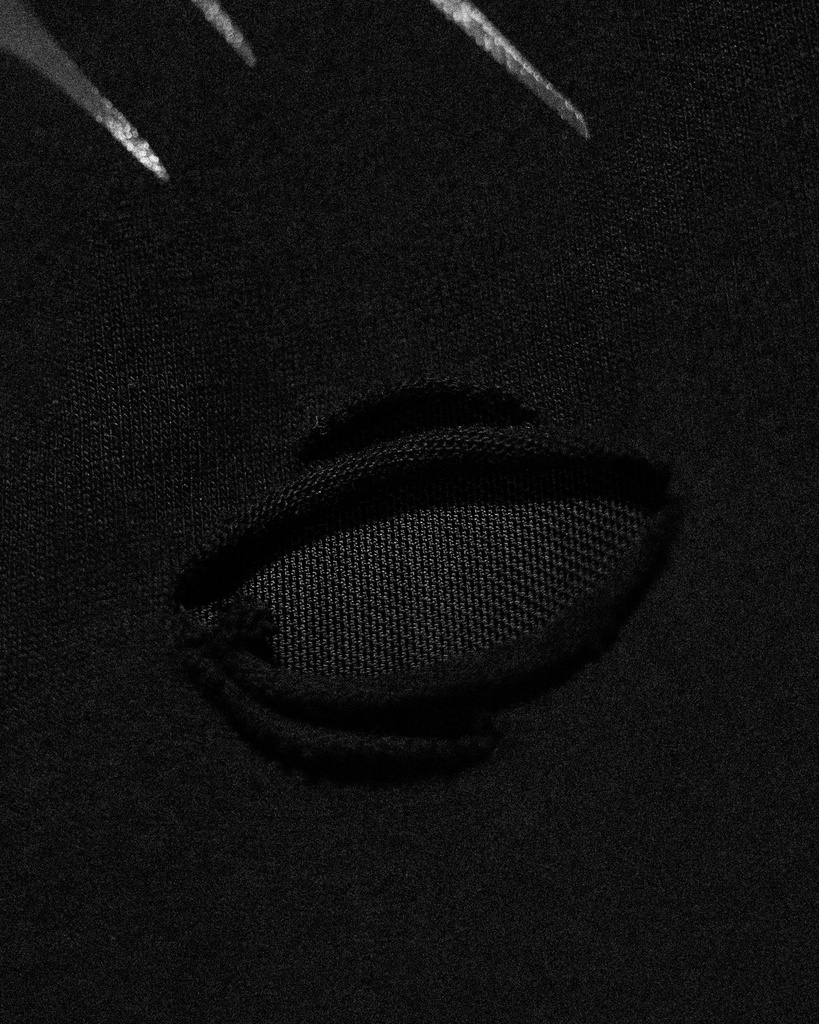 DESTROYED OVERSIZED T-SHIRT - [DARKNESS] (2)