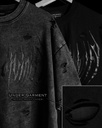 DESTROYED OVERSIZED T-SHIRT - [DARKNESS] (3)