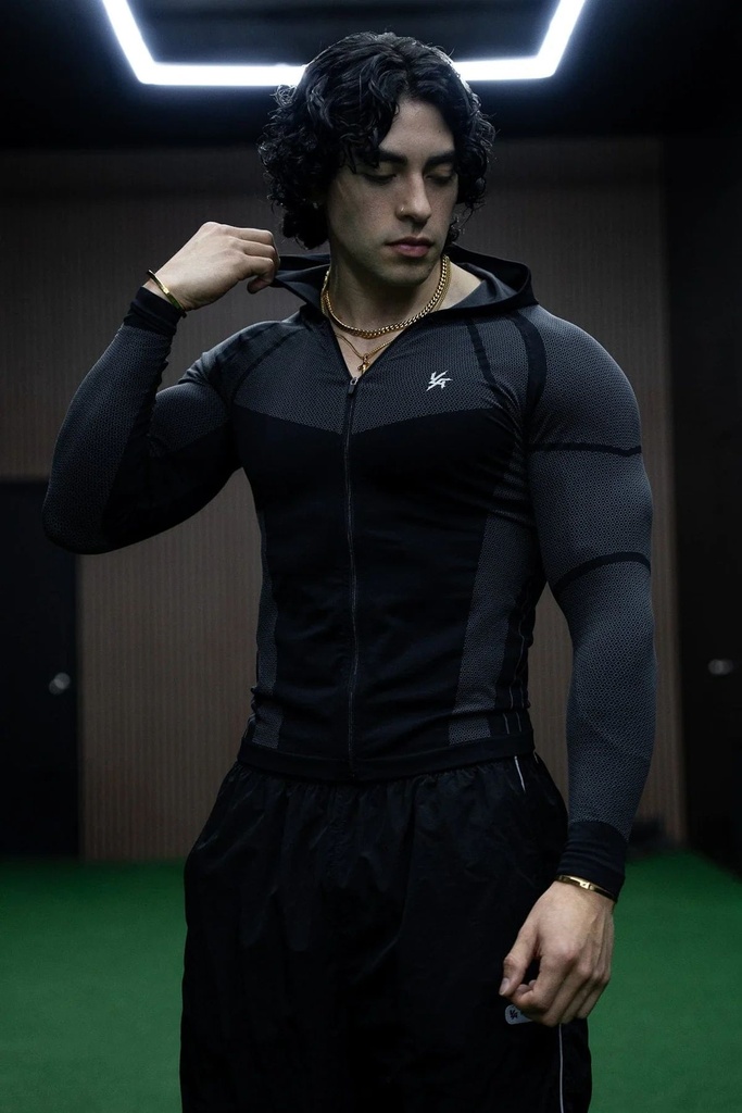 APEX COMPRESSION ZIP-UPS - Black