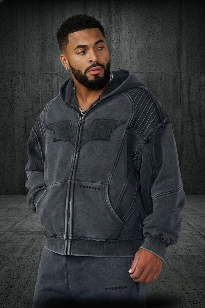Batman Armored Zip-Ups - Grey Wash