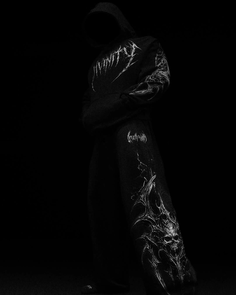 [BLD-BNN-LXR-SWT-S] Bloodlust Banana Luxury Sweatpants [VOID BLACK] (S)