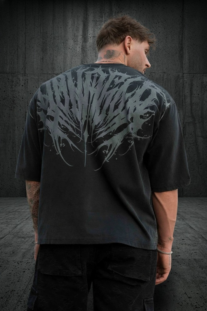 [4185-BW-S] Chaos Tees Black Wash (S)