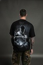Darc Ryu "Side By Side" Series Premium Oversized Tee in Black