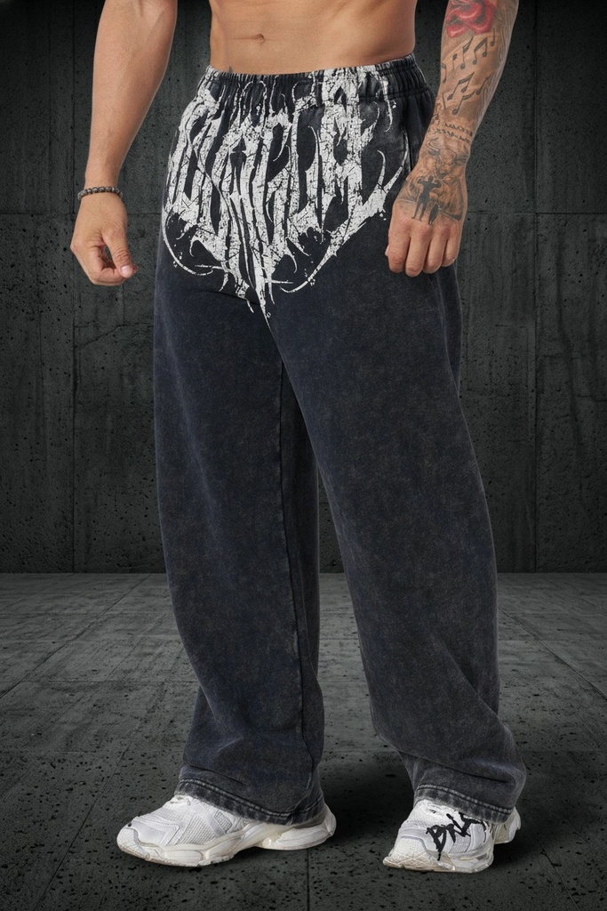 [2079BW-S] Dark Wave Joggers - Black Wash (S)
