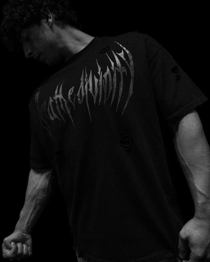 [DST-VRS-T-SHR-M] DESTROYED OVERSIZED T-SHIRT - [DARKNESS] (M)