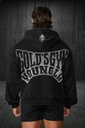 Golds Gym Throwback Zip-ups - Black Wash