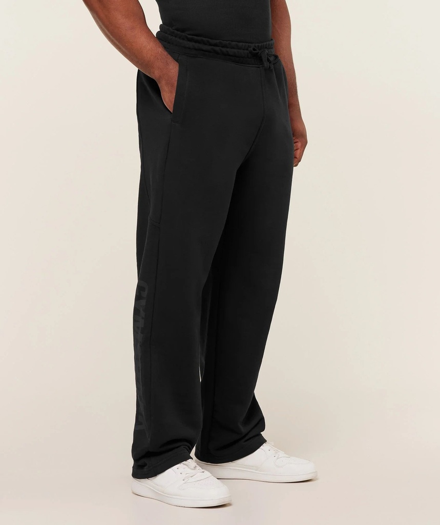 [GS-POWER-STRAIGHT-LEG-PANTS-GS-BLACK-GS-ASPHALT-GREY-SML] Gymshark Power Straight Leg Pants - GS Black/GS Asphalt Grey (S)