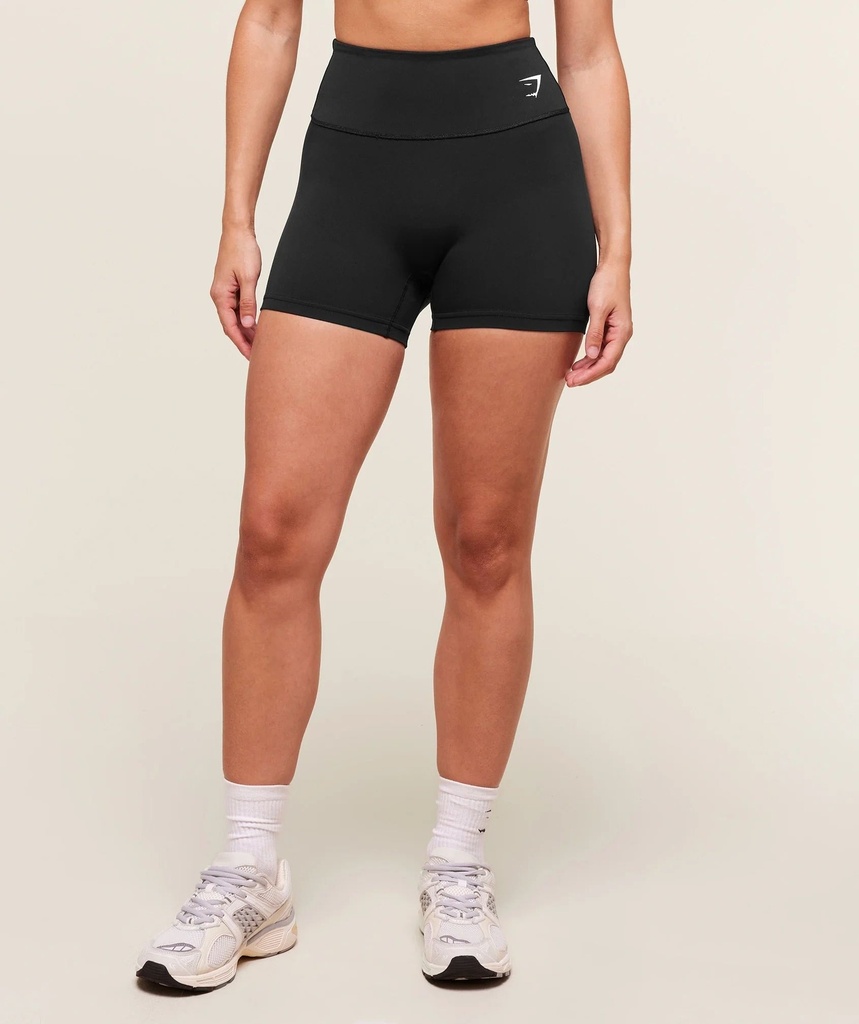 [GYM-TRN-TGH-SHR-XS] Gymshark Training Tight Shorts 2.0 - Black (XS)