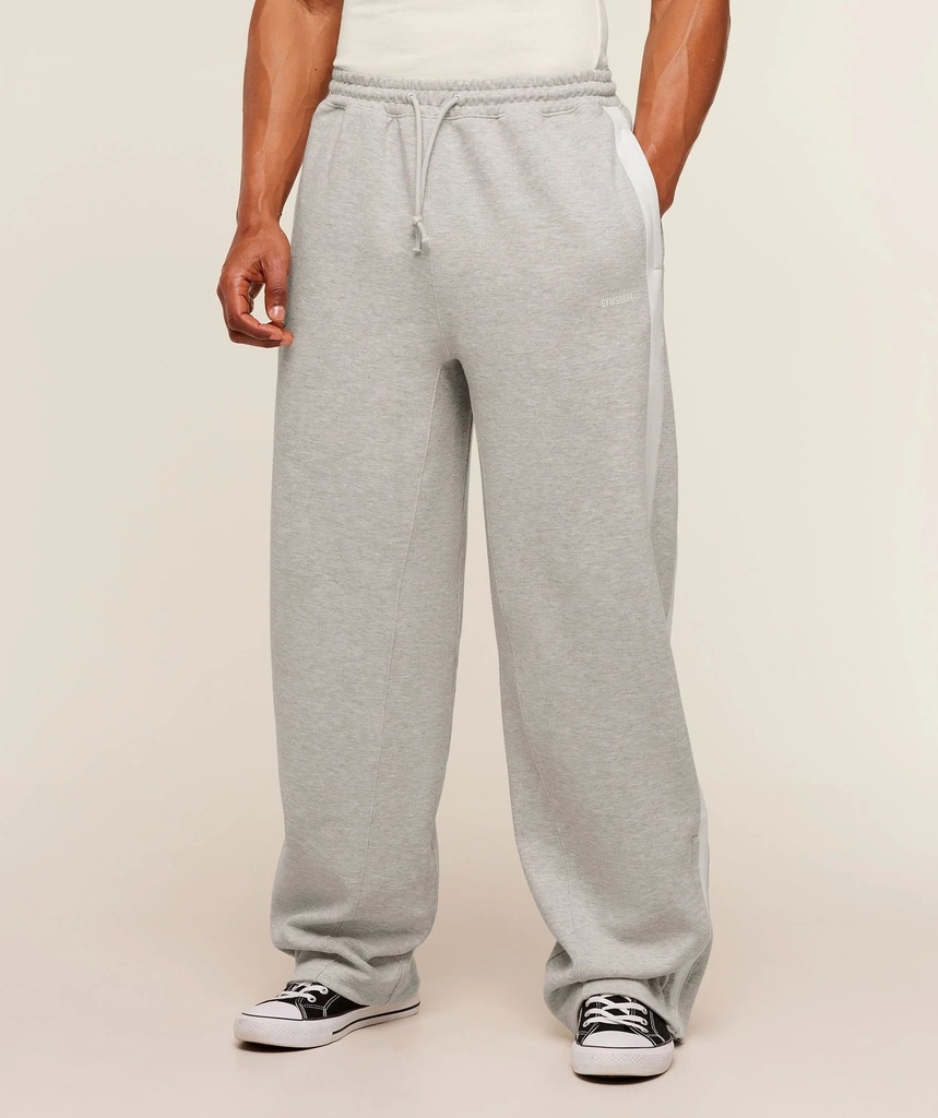 [GYM-X-CBM-STR-S] GYMSHARK X CBUM STRAIGHT LEG JOGGERS - Bros Stone Grey Marl (S)