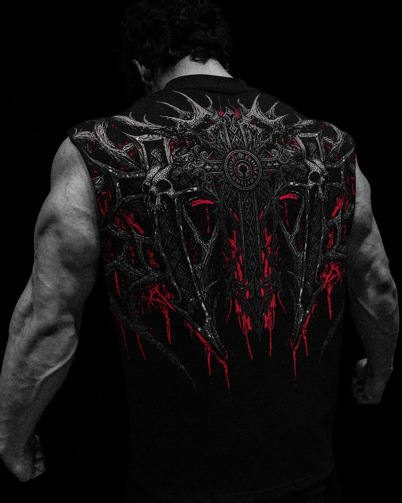 [HVN-S-GT-CUT-S] HEAVEN'S GATE CUT-OFF TEE - [NIGHTMARE] (S)