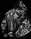 Heavenly Knight Oversized Zip-up Hoodie [MIDNIGHT]