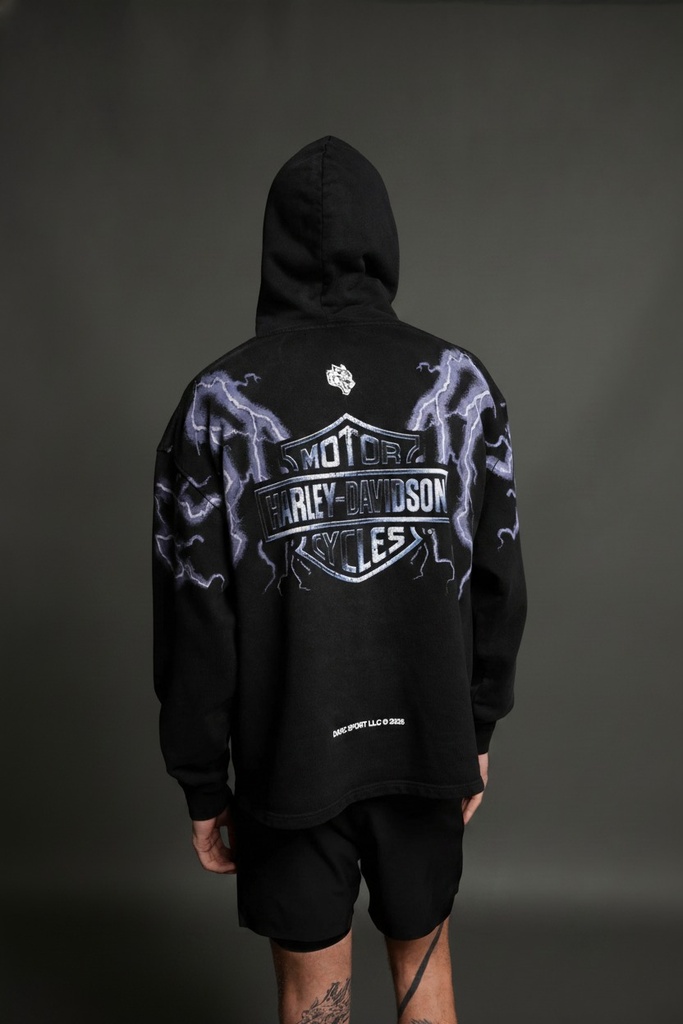 [RN-LGH-MTY-HD-S] Iron Lightning "Moaty" Hoodie in Black Drift Wash (S)