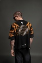 Iron Lightning Premium Unisex Raw Hem "Box Cut" Tee in Black Sun