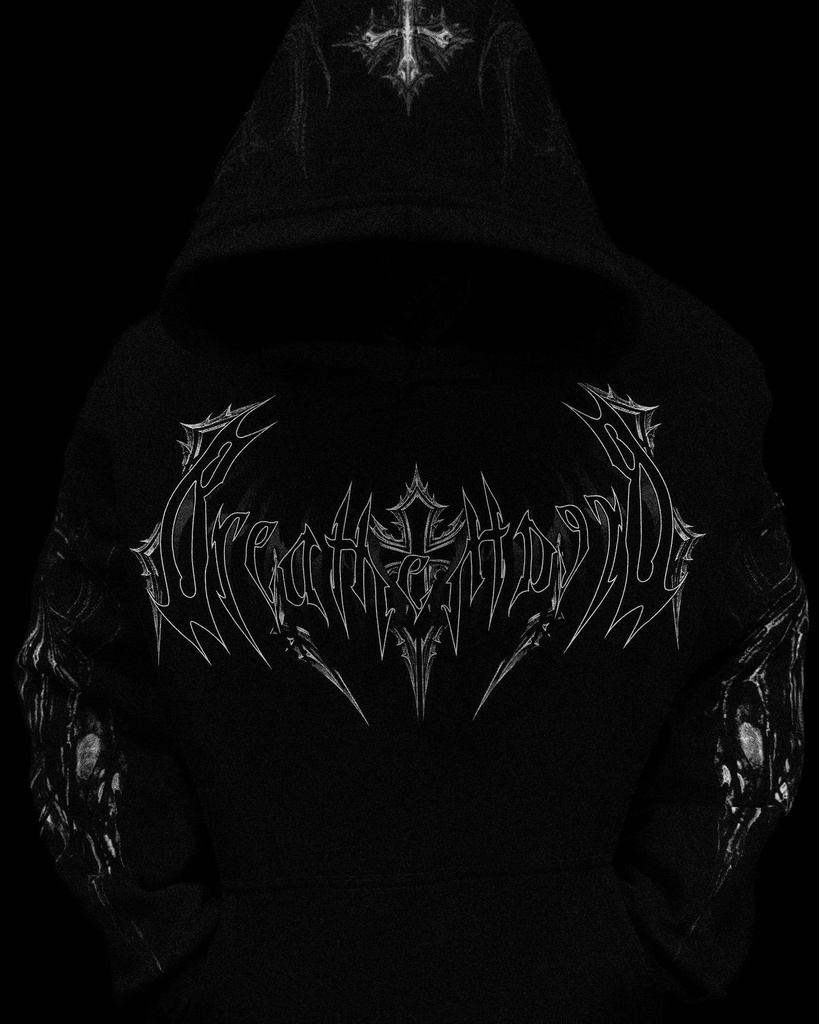 NIGHTFALL OVERSIZED PULLOVER HOODIE - [VOID BLACK]