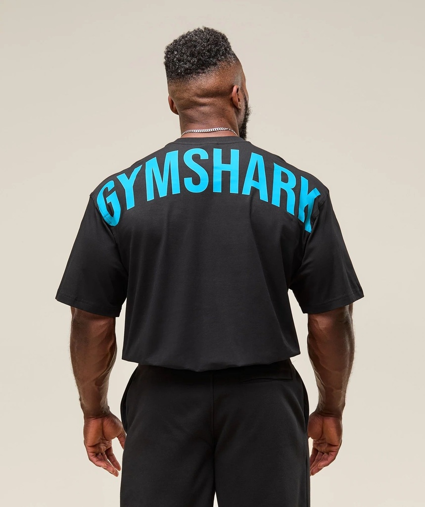 Power T-Shirt - Black Blue