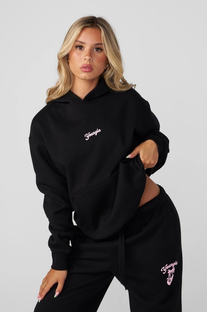 [W566-B-S] Soft Serve Hoodie - Black (S)