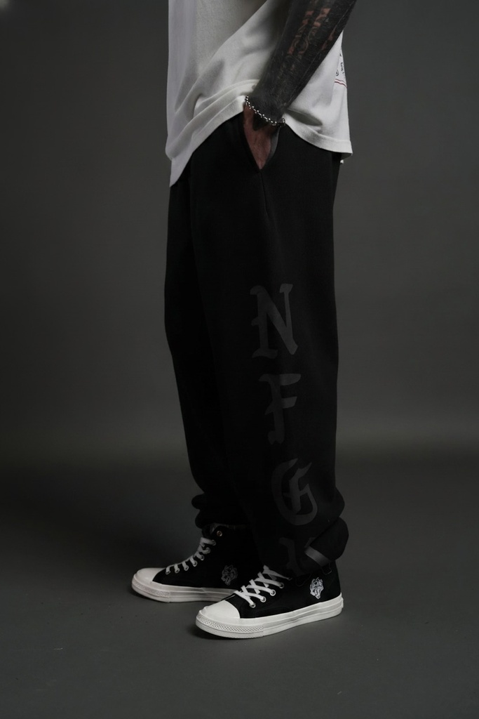 [STN-CD-LGH-LNG-S] STONE CODE LIGHTWEIGHT LOUNGER SWEAT PANTS IN BLACK (S)