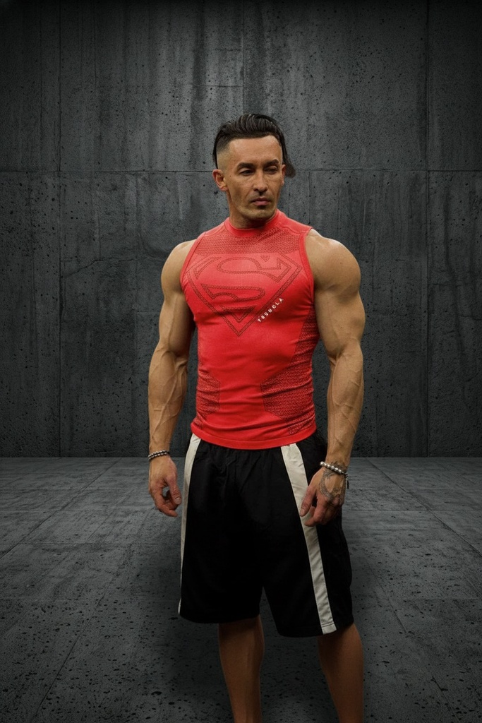Superman Compression Tanks - Red