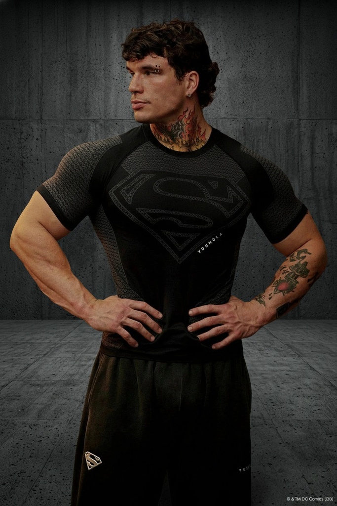 Superman Compression Tees - Black