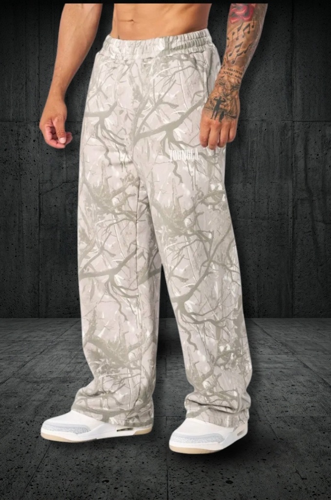 [2133-TTC1] Tree Camo Baggy Sweats - Tan Tree Camo (S)