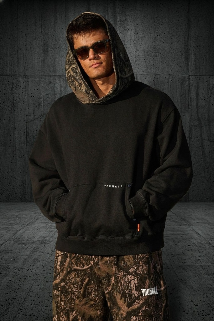 [5098-BW-S] TREE CAMO HOO DIES - Black Wash (S)