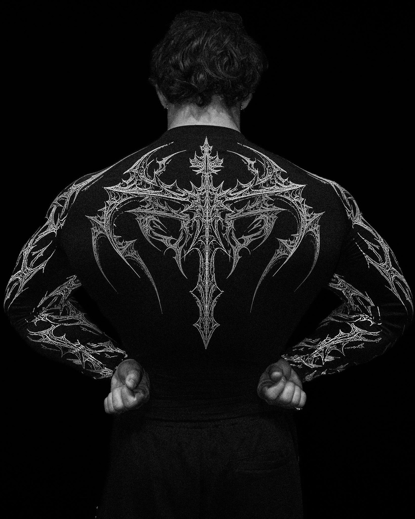 [VTNLC-VB-M] Void Tech Nightfall Longsleeve Compression [VOID BLACK] (M)