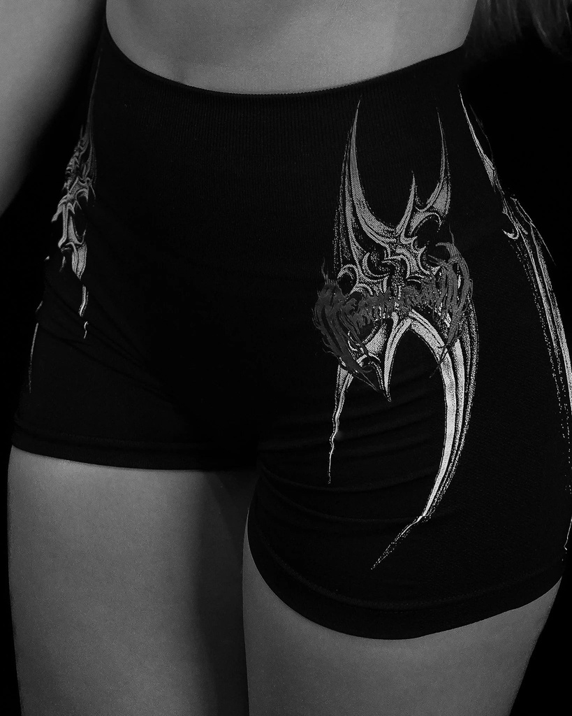 [WMN-VD-TCH-VLK-S] WOMENS VOID TECH™ VALKYRIE SEAMLESS SHORTS - [VOID BLACK] (S)
